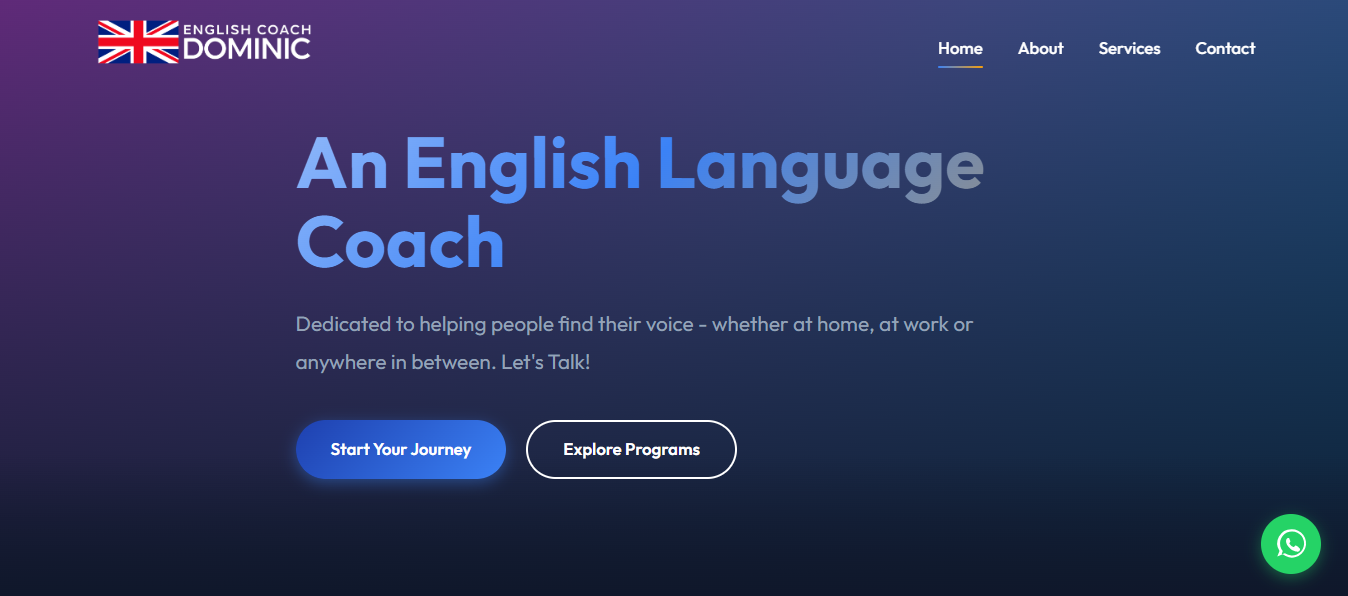 English Coach Dominic